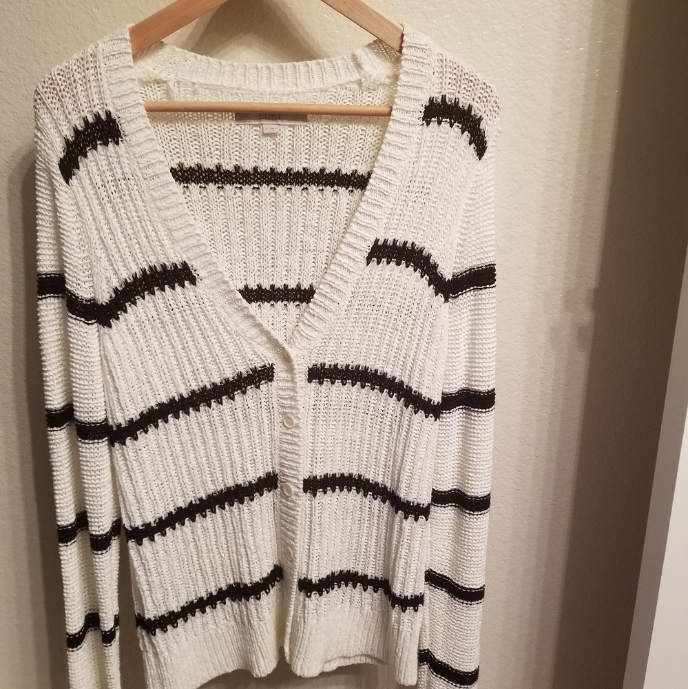 Loft Striped Cardigan